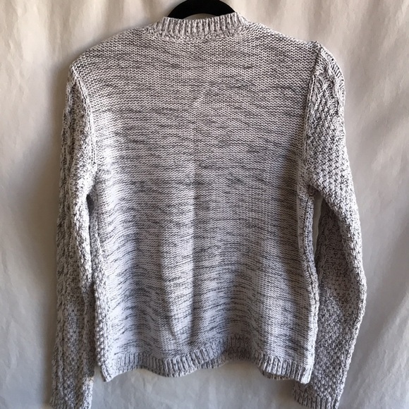H&M L.O.G.G. white with black chunky cable knit sweater, size S - Picture 5 of 10